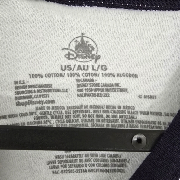 NWT Disneyland Happiest Place on Earth Ringer T-Shirt Adults Large - Picture 8 of 9